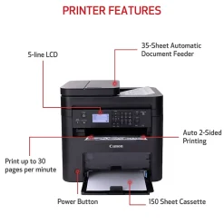 Canon imageCLASS MF273dw Wireless Black & White Laser Printer, All-In-One, Print, Scan, Copy