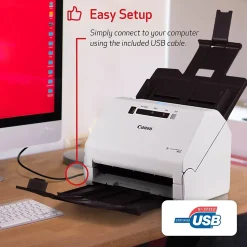 Canon imageFORMULA R40 USB Duplex Document Scanner, White (4229C001)