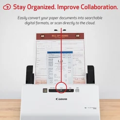 Canon imageFORMULA R40 USB Duplex Document Scanner, White (4229C001)