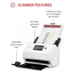 Canon imageFORMULA R50 USB Document Scanner, White (4823C001)