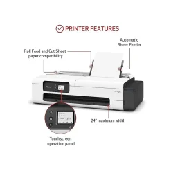 Canon ImagePROGRAF TC-20 Wireless Color Wide-Format Inkjet Printer, Single-Function, Supertank, Print (5815C002)