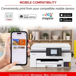 Canon MAXIFY GX1020 Wireless Color Inkjet Printer, All-In-One Supertank, Print, Scan, Copy (GX1020)