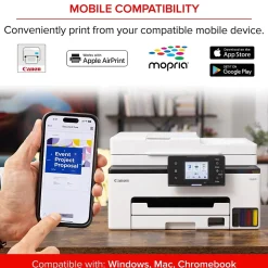 Canon MAXIFY GX2020 Wireless Color Inkjet Printer, All-In-One, Print, Scan, Copy, Fax (GX2020)