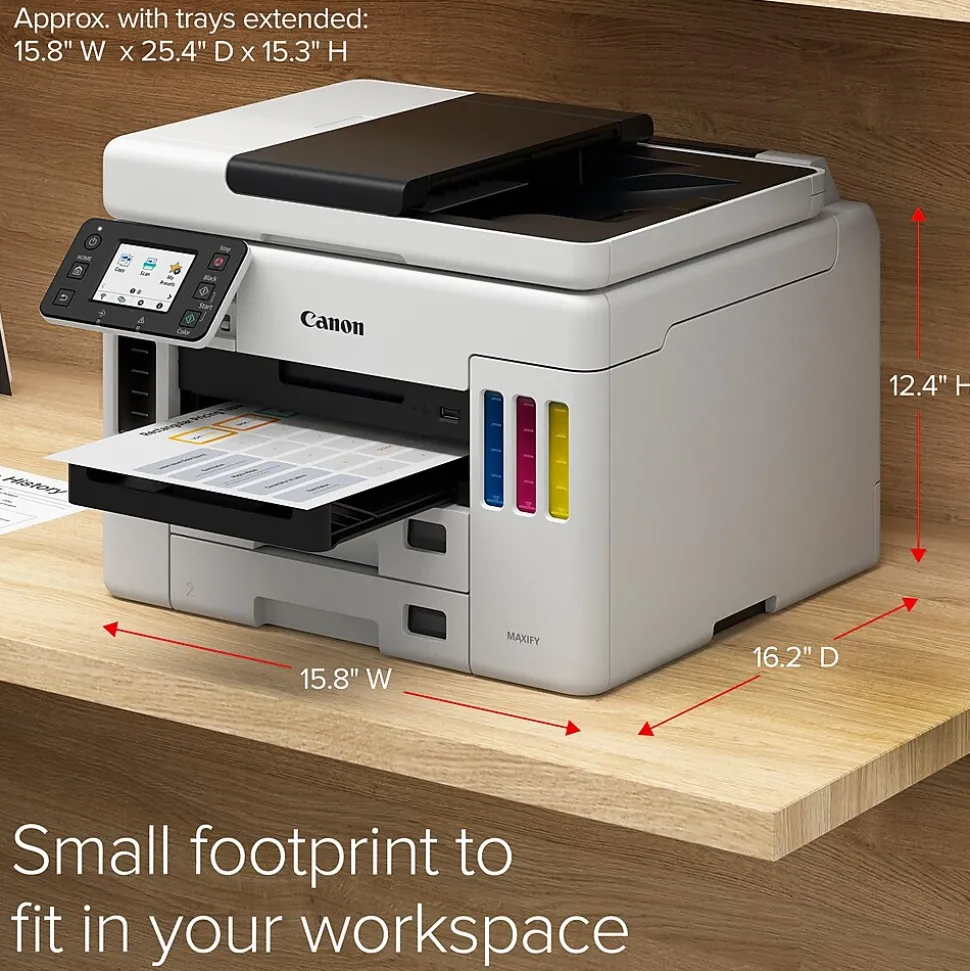 Canon MegaTank MAXIFY GX7021 Wireless Color All-in-One Inkjet Printer (4471C037)