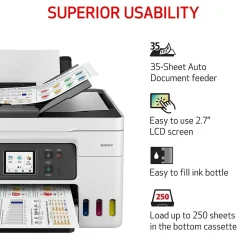 Canon MegaTank MAXIFY GX4020 Wireless Color All-in-One Inkjet Printer (5779C002)