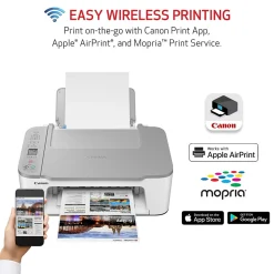 Canon PIXMA TS3520 Wireless Color Inkjet Printer, All-In-One, Print, Scan, Copy (TS3520 WHITE)