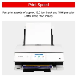 Canon PIXMA TS8820 Wireless Color Inkjet Printer, All-In-One, Print, Scan, Copy (6793C022)