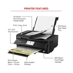 Canon PIXMA TS9520a Inkjet Printer, All-in-One, Print, Scan, Copy (2988C032)