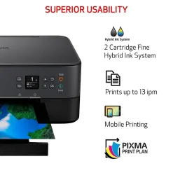 Canon PIXMA TS6420a Wireless Color Inkjet Printer, All-In-One, Print, Scan, Copy (TS6420A BLACK)