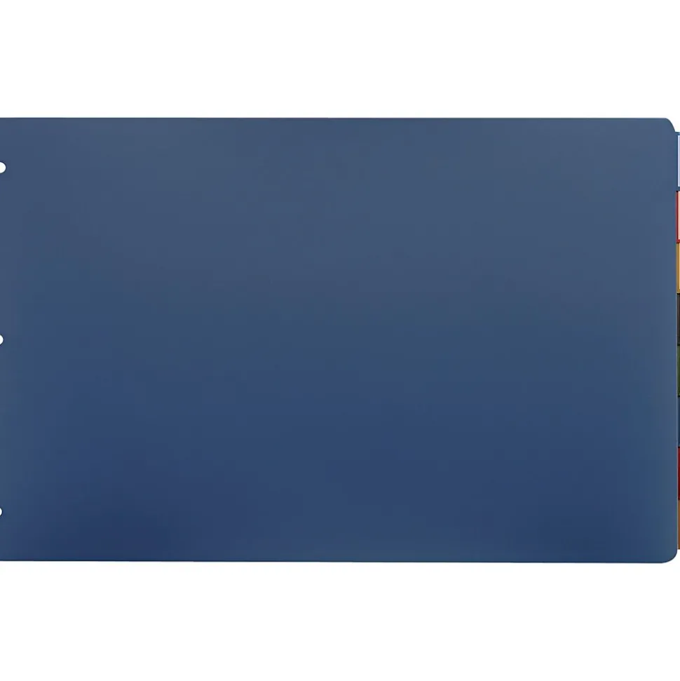 Cardinal® 11" x 17" Poly Insertable Dividers, 8-Tab, Multicolor, 1/St