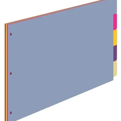 Cardinal Blank Dividers, 5-Tab, Assorted Colors, Set (CRD 84250)