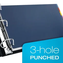 Cardinal Blank Dividers, 8-Tab, Blue/Green/Purple/Red/Yellow (CRD 84251)