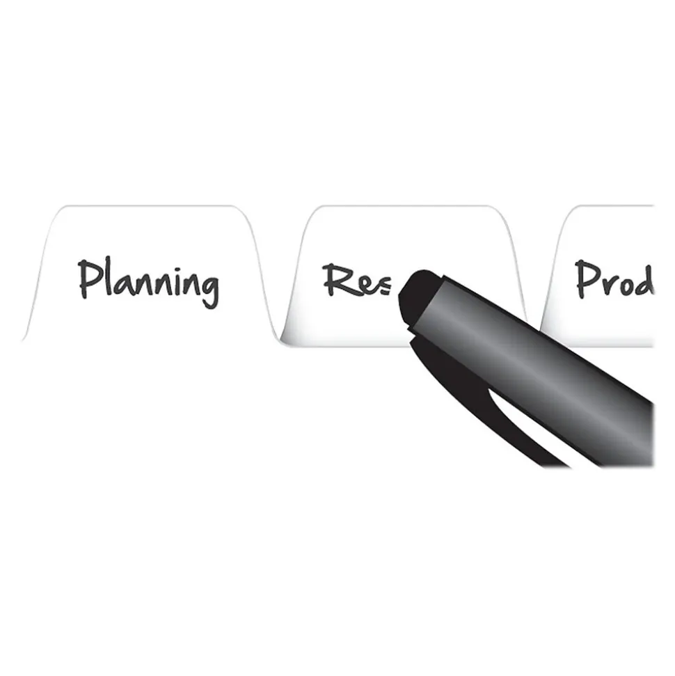 Cardinal Write & Erase Paper Dividers, 8-Tab, White (CRD 84271)