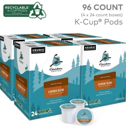 Caribou Blend Coffee Keurig® K-Cup® Pods, Medium Roast, 96/Carton (10307)