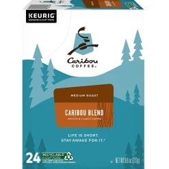 Caribou Blend Coffee Keurig® K-Cup® Pods, Medium Roast, 96/Carton (10307)
