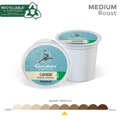 Caribou Coffee Caribou Blend Decaf Coffee, Medium Roast, 0.41 oz. Keurig® K-Cup® Pods, 24/Box (6995)