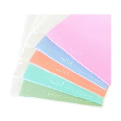 Carolina Pad Noted Matte 3-Hole Punched 6-Pocket Portfolio Folder, Each (93033)