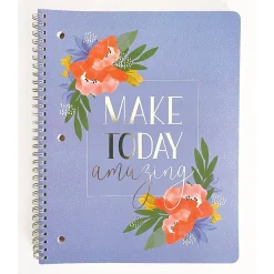 Carolina Pad Silver Lining 1-Subject Notebook, 8.5" x 10.5", College-Ruled, 80 Sheets (00001)