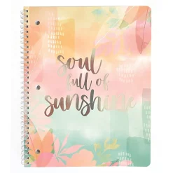 Carolina Pad Silver Lining 1-Subject Notebook, 8.5