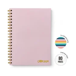 Carpe Diem Ballerina Pink 1-Subject Notebook, 7.5
