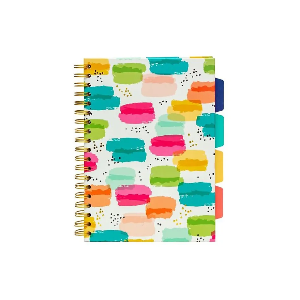Carpe Diem Color Wash 5-Subject Subject Notebooks, 7.09" x 10", College Ruled, 100 Sheets, Assorted Colors, 3/Pack (9032-CD)