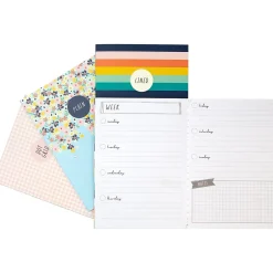 Carpe Diem Hearts 1-Subject Notebooks, 4.1" x 5.8", 16 Sheets, Assorted Colors, 4/Pack (9367-CD)