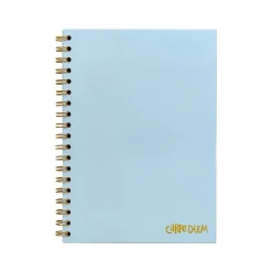 Carpe Diem Sky Blue 1-Subject Notebook, 7.5" x 9.75", Wide-Ruled, 80 Sheets, Blue (9378-CD)