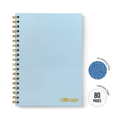 Carpe Diem Sky Blue 1-Subject Notebook, 7.5