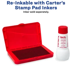 Carter's Felt Stamp Pads, Red Ink (21070)