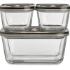 Caso Design VG 3000 3-Piece Food Vacuum Canister Set Glass (11177)