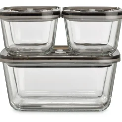 Caso Design VG 3000 3-Piece Food Vacuum Canister Set Glass (11177)