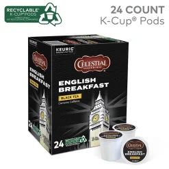 Celestial Seasonings Breakfast Blend Black Tea, Keurig® K-Cup® Pods, 24/Box (14731)