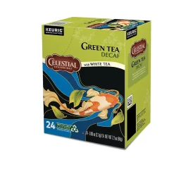 Celestial Seasonings Decaf Green Tea with White Tea, 0.9 oz. Keurig® K-Cup® Pods, 24/Box (14737)