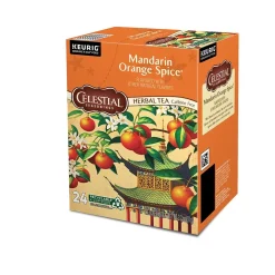Celestial Seasonings Mandarin Orange Spice Tea, Keurig® K-Cup® Pods, 96/Carton (14735)