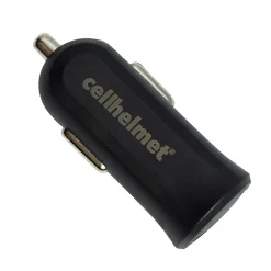 cellhelmet 2.4-Amp Single-USB Car Charger with USB-A to Micro USB Flat Cable, 3 Feet (CAR-2.4/1+F-MICRO-3-B)