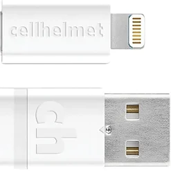 cellhelmet Charge and Sync USB-C to Lightning Flat Cable, 6 Feet (CABLE-F-LIGHT-6-W)