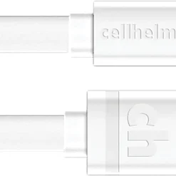 cellhelmet Charge and Sync USB-C to Lightning Flat Cable, 6 Feet (CABLE-F-LIGHT-6-W)