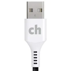 cellhelmet Charge and Sync USB-C to USB-A Round Cable, 6' (CABLE-C-A-6-R-G)