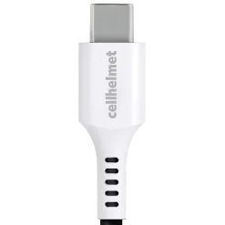cellhelmet Charge and Sync USB-C to USB-A Round Cable, 3' (CABLE-C-A-3-R-G)