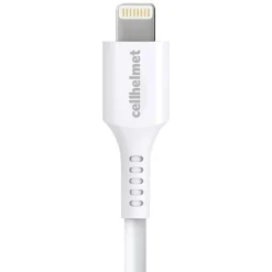 cellhelmet Charge and Sync USB-A to Lightning Round Cable, 10' (CABLE-LIGHT-A-10-R-W)