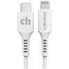 cellhelmet Charge and Sync USB-C to Lightning Round Cable, 1' (CABLE-R-LIGHT-TYPE-C-1)