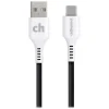 cellhelmet Charge and Sync USB-C to USB-A Round Cable, 1' (CABLE-C-A-1-R-G)