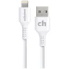 cellhelmet Charge and Sync USB-A to Lightning Round Cable, 6' (CABLE-LIGHT-A-6-R-W)