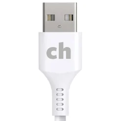 cellhelmet Charge and Sync USB-A to Lightning Round Cable, 6' (CABLE-LIGHT-A-6-R-W)