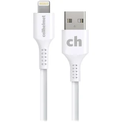 cellhelmet Charge and Sync USB-A to Lightning Round Cable, 6' (CABLE-LIGHT-A-6-R-W)