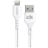cellhelmet Charge and Sync USB-A to Lightning Round Cable, 1' (CABLE-LIGHT-A-1-R-W)