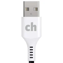 cellhelmet Charge and Sync USB-C to USB-A Round Cable, 10' (CABLE-C-A-10-R-G)
