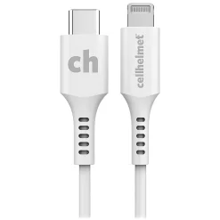 cellhelmet Charge and Sync USB-C to Lightning Round Cable, 6' (CABLE-R-LIGHT-TYPE-C-6)