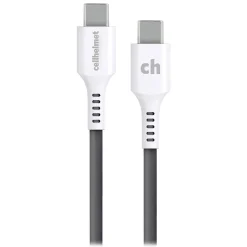 cellhelmet Charge and Sync USB-C to USB-C Round Cable, 6' (CABLE-C-C-6-R-G)