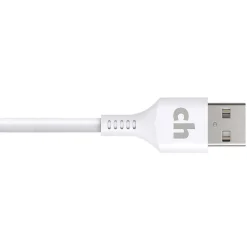 cellhelmet Charge and Sync USB-A to Lightning Round Cable, 3' (CABLE-LIGHT-A-3-R-W)